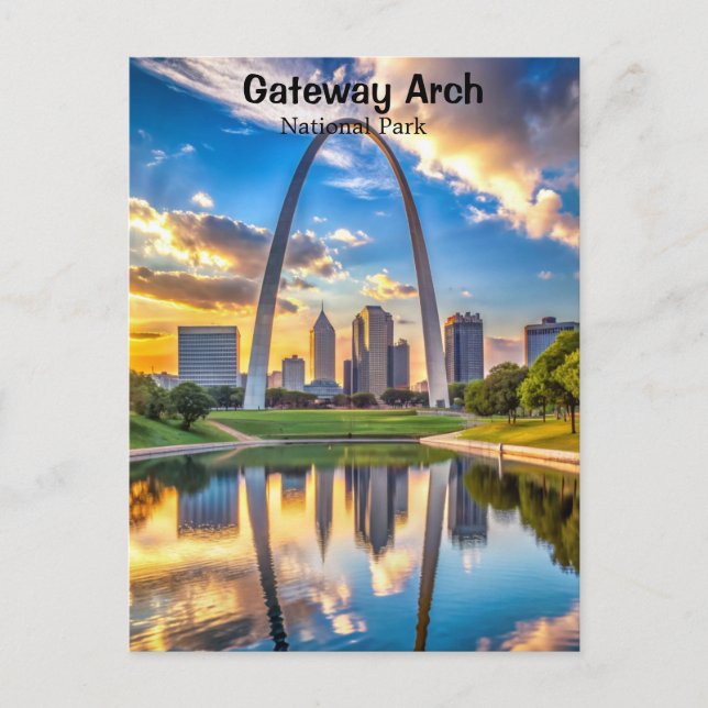 Gateway Arch Nationalpark Missouri Postkarte (Vorderseite)