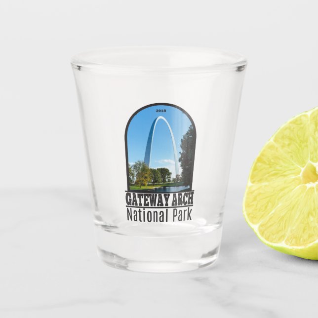 Gateway Arch Nationalpark Missouri Schnapsglas (Vorderseite)