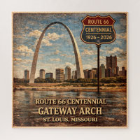 Gateway Arch Route 66 St Louis Familien-Spielabend