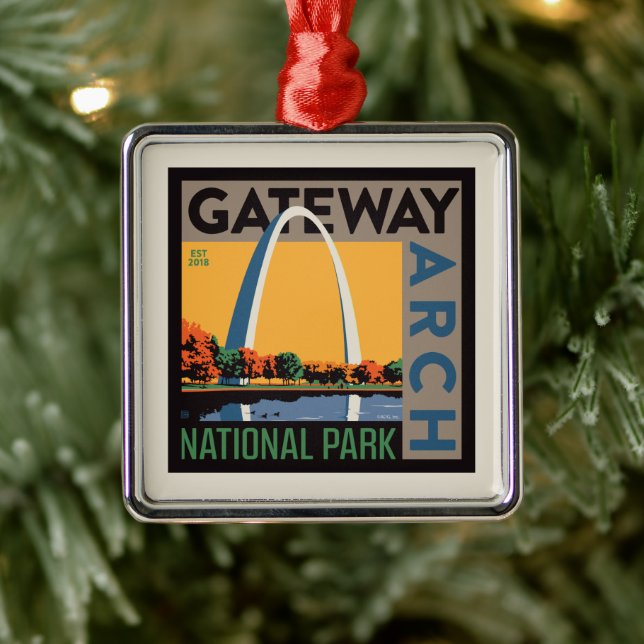 Gateway Arch | St. Louis, Missouri Ornament Aus Metall (Baum)