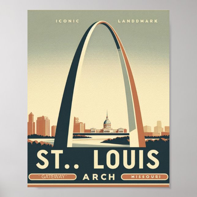 Gateway Arch - St. Louis, Missouri Poster (Vorne)