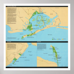 Gateway National Recreational Area Map (1988) NYC Poster