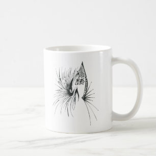 Gateway Schwarz Weiß Abstrakt Tribal Tattoo Kunst Kaffeetasse