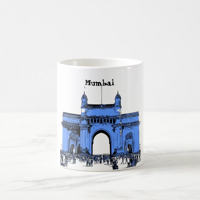 Gateway zu Indien, Mumbai-Tasse Kaffeetasse (Mittel)