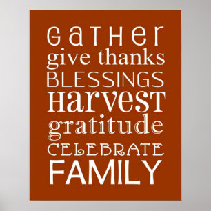 Gather & Give Danke Poster
