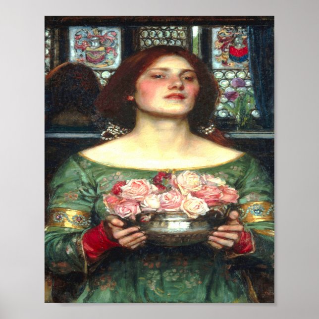 Gather Ye Rosenknospe John William Waterhouse Poster (Vorne)