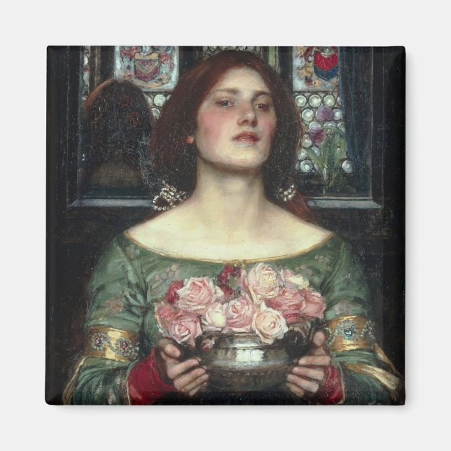 Gather Ye Rosenknospe Magnet (Vorne)