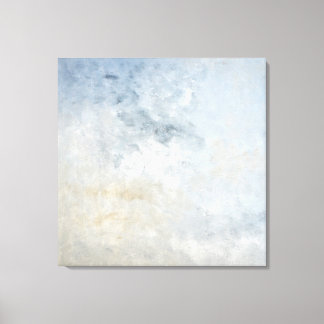 "Gathered" Abstrakte Kunst in Grau und Beige Leinwanddruck