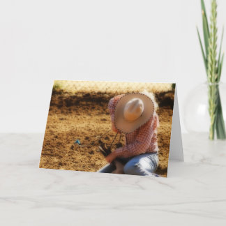 Gathered Up Blank Inside Greeting Card Karte