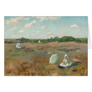 Gathering Autumn Flowers, 1894-5 (oil on canvas)