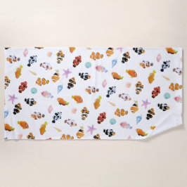 Gathering of Clownfish | Ocean Art Design Strandtuch