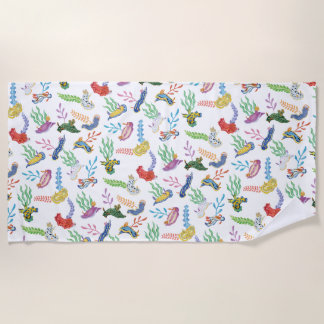 Gathering of Nudibranchs | Ocean Art Design Strandtuch