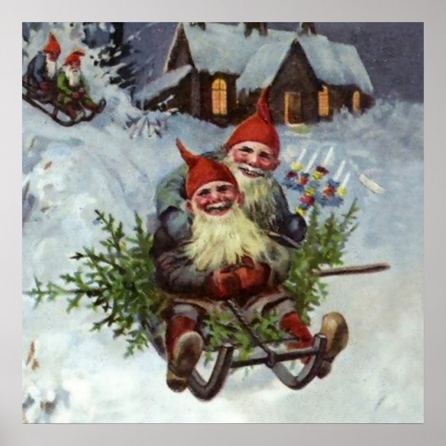 "Gathering Pine Boughs" Poster (Vorne)