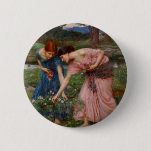 Gathering Rosebuds Button