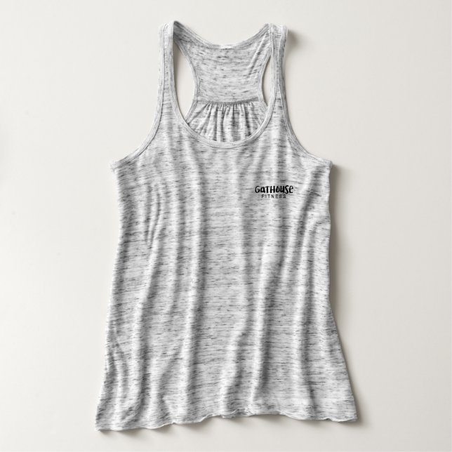 GatHouse Fitness-Taschen-Logo-Behälter Tank Top (Design Vorderseite)