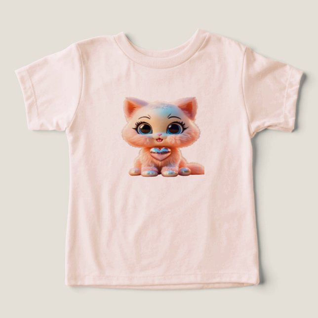 Gatinho bebê de pérola 3D fofo (Design Vorderseite)