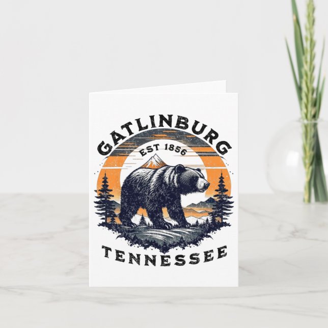 Gatlinburg Karte (Vorderseite)