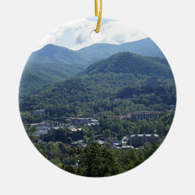 Gatlinburg Keramik Ornament (Vorne)