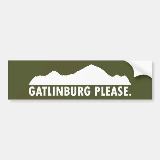 Gatlinburg Tennessee Autoaufkleber (Vorne)