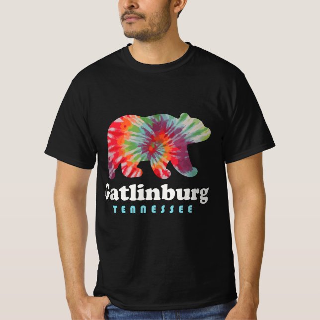 Gatlinburg Tennessee Bär Große rauchige Berge Ti T-Shirt (Vorderseite)