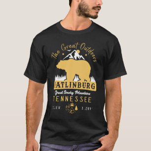 Gatlinburg Tennessee Bär Smoky Mountains T-Shirt