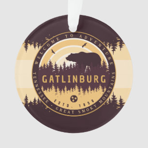 Gatlinburg Tennessee Bären Pine Trees Nature Ornament
