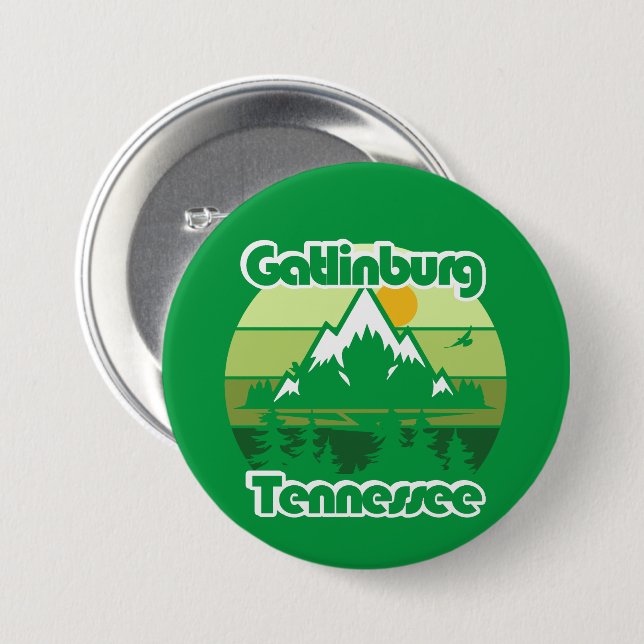 Gatlinburg Tennessee Button (Vorne & Hinten)
