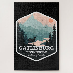 Gatlinburg Tennessee Grosses, rauschiges Gebirge W