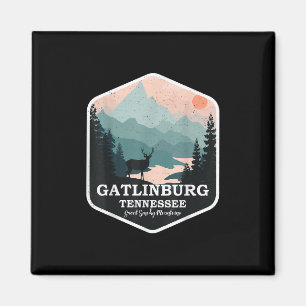Gatlinburg Tennessee Grosses, rauschiges Gebirge W Magnet