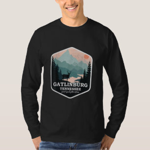 Gatlinburg Tennessee Grosses, rauschiges Gebirge W T-Shirt