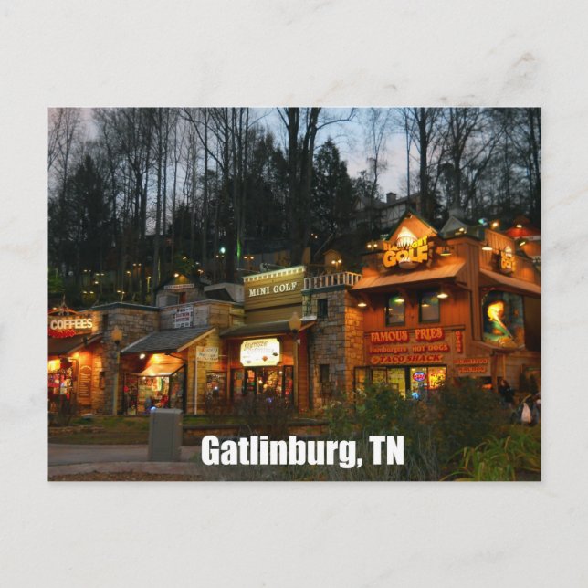 Gatlinburg, Tennessee Postkarte (Vorderseite)