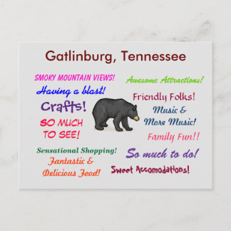 Gatlinburg Tennessee Postkarte