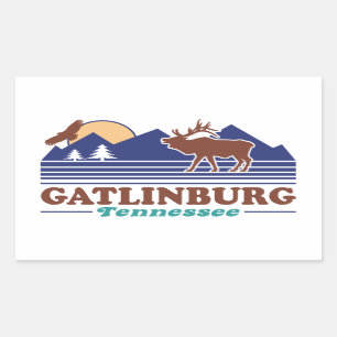 Gatlinburg Tennessee Rechteckiger Aufkleber