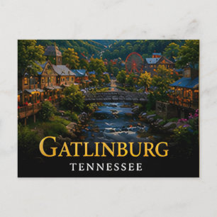 Gatlinburg Tennessee Smoky Mountain Tor 🚪 Postkarte