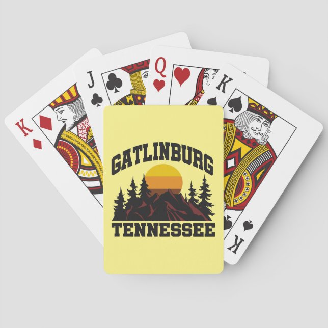 Gatlinburg, Tennessee Spielkarten (Rückseite)