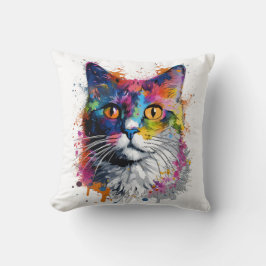 Gato caleidoscopio kissen