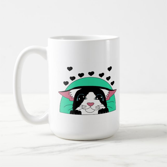 gato escondido kaffeetasse (Links)