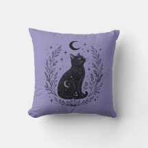 Gato místico bajo la luna