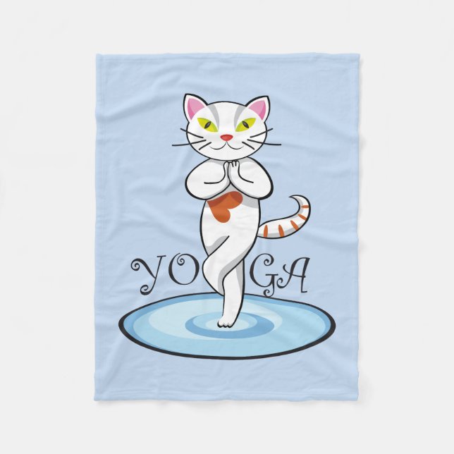 Gato Yoga Fleecedecke (Vorderseite)