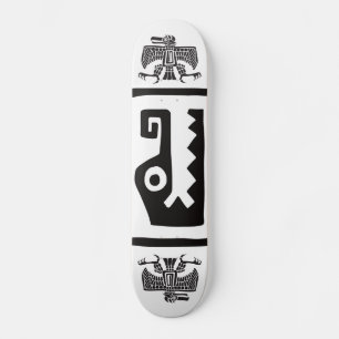 Gator & Adler, mexikanische Hieroglyph(Maya) Skateboard