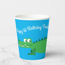 Gator Alligator Crocodile Kinder 1. Geburtstag Par