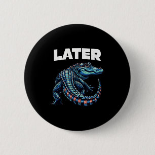 Gator Alligator Graphic Button
