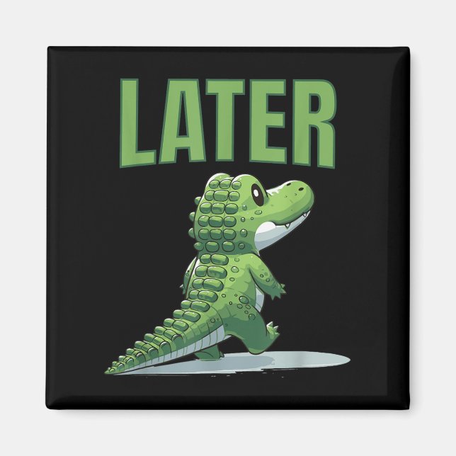 Gator Alligator Graphic Magnet (Vorne)