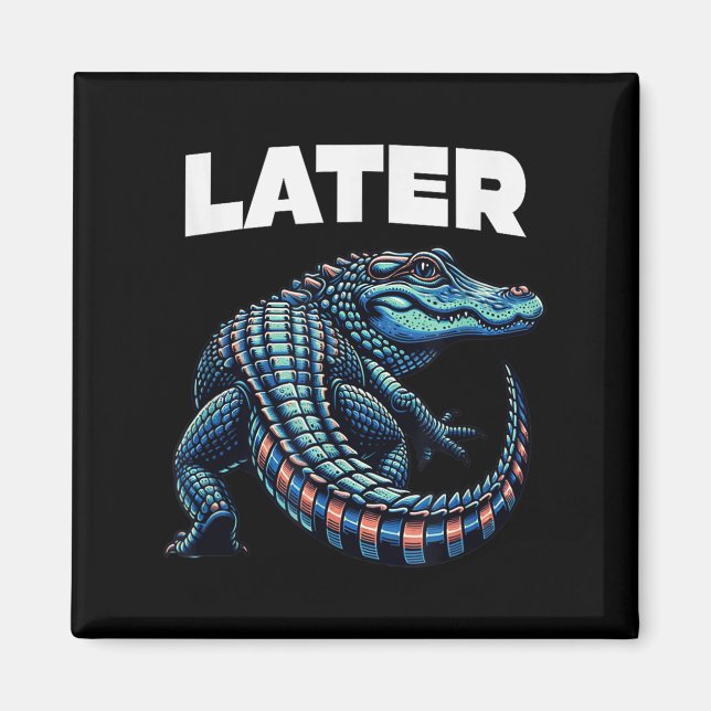 Gator Alligator Graphic Magnet (Vorne)