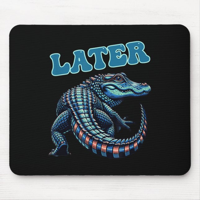 Gator Alligator Graphic Mousepad (Vorne)