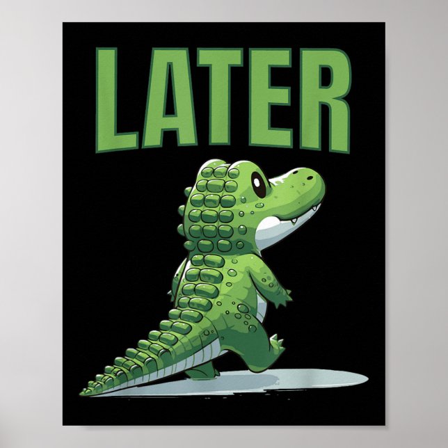Gator Alligator Graphic Poster (Vorne)