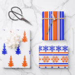 Gator Blue und Orange 3-Pack Packpapier  Geschenkpapier Set<br><div class="desc">Gators Blue und Orange 3 Pack Packpapier von Steady Mobbin</div>