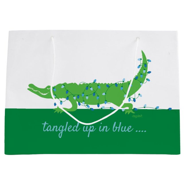 Gator Blues Große Glossbeutel Große Geschenktüte (Vorderseite)