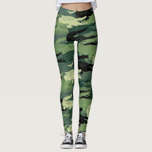 Gator Camo Leggings Süße Alligator-Tarnmuster