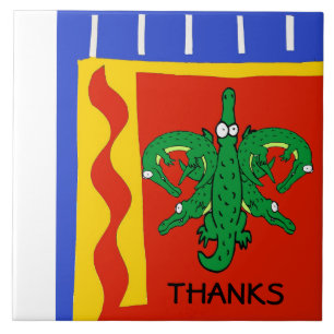 Gator, Dutch Delft Look, Text bearbeiten Fliese